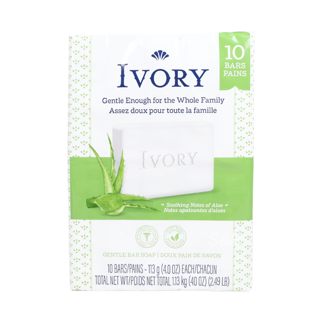 Ivory Aloe Scent Bar Soap 10pcs